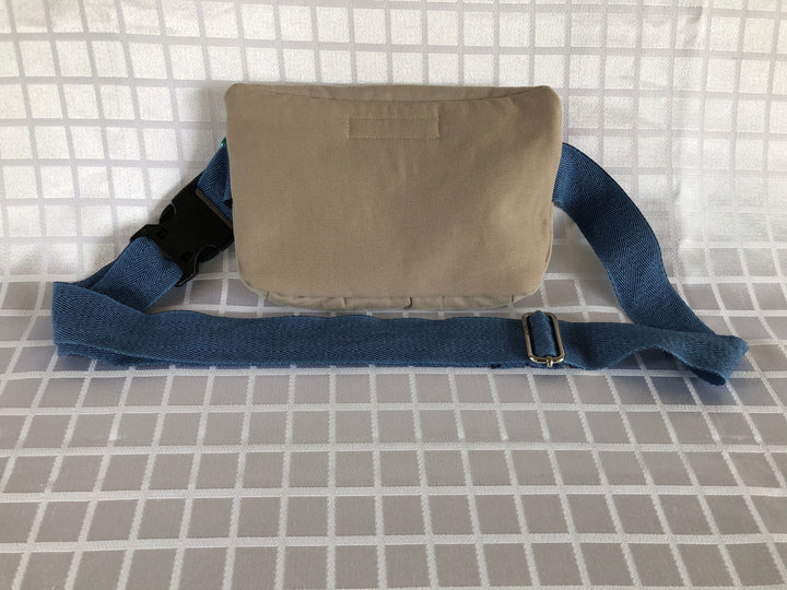 Tan & Rainbow Small Crossbody