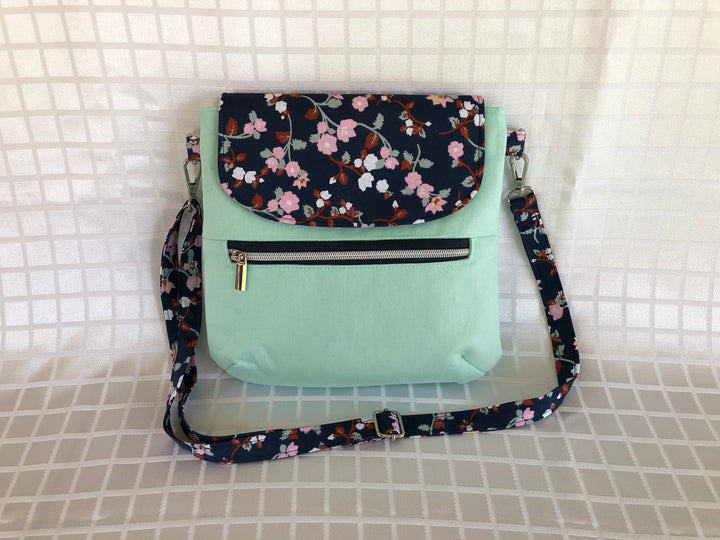 Floral & Mint Crossbody