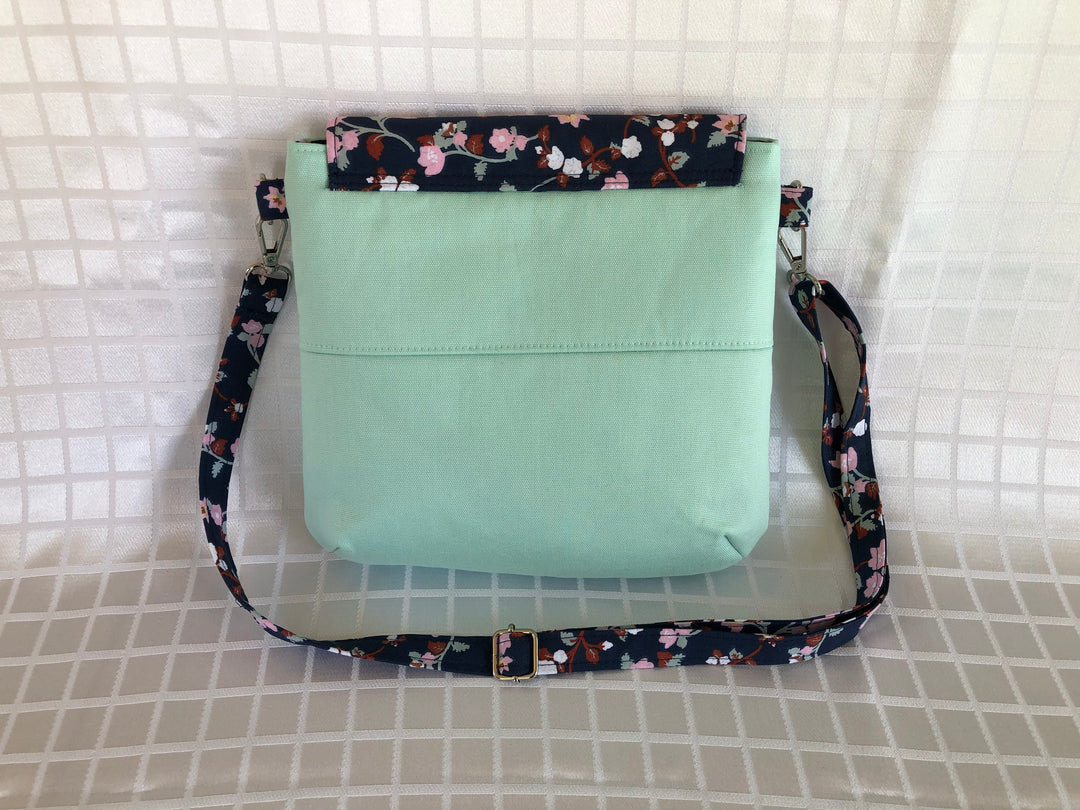 Floral & Mint Crossbody