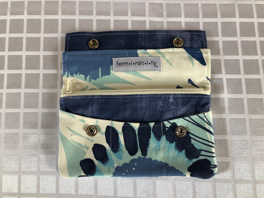 Blue Floral Wallet