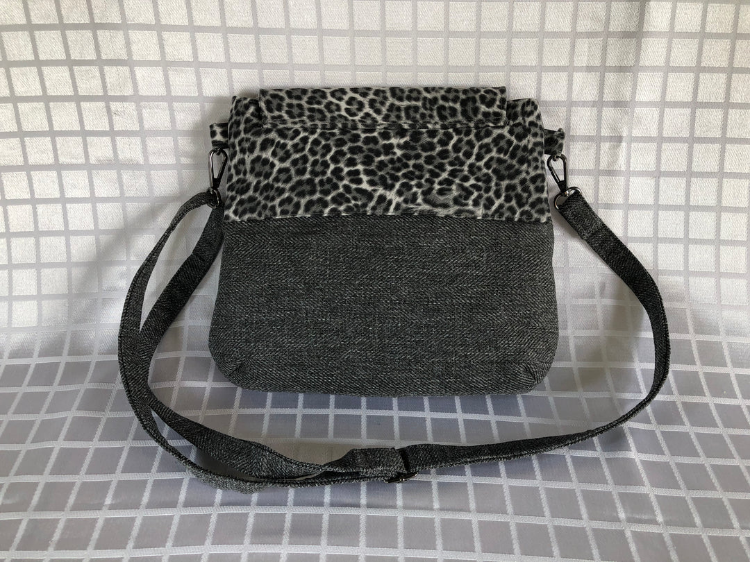 Leopard & Gray Crossbody