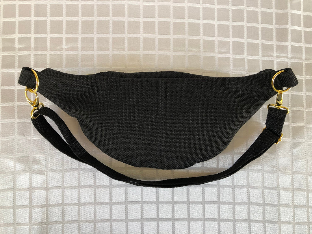 Black Vintage Fanny Pack