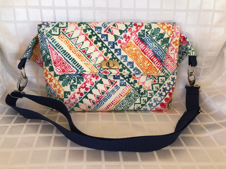 Geometric Print Crossbody