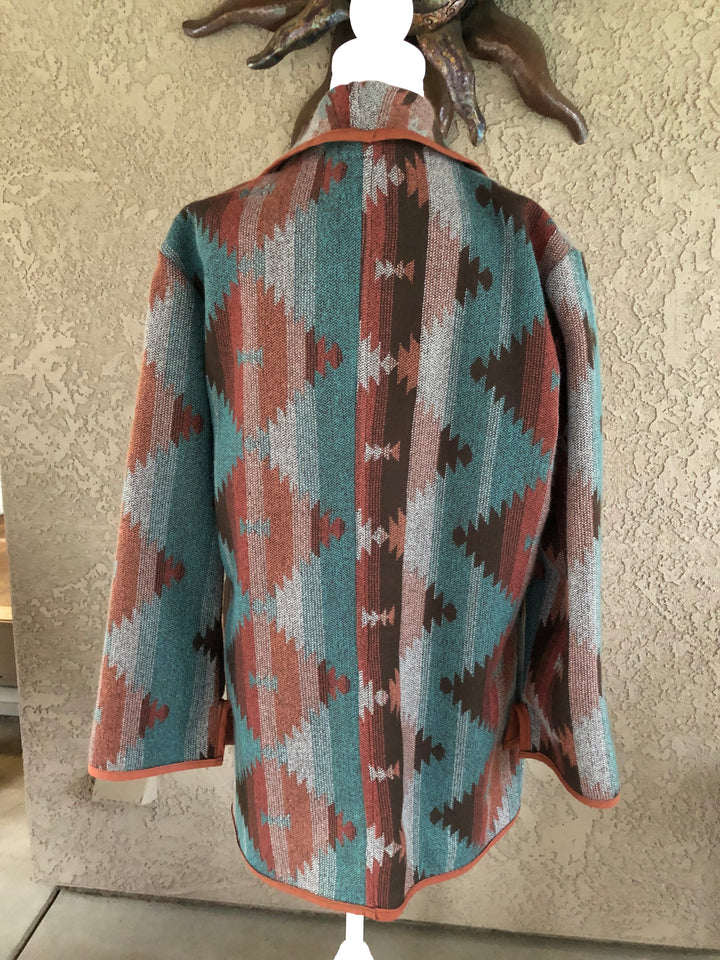 Turquoise and Amber Sweater