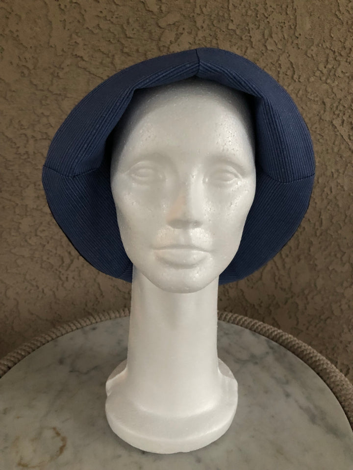 Bell Shaped Cloche Hat in Blue