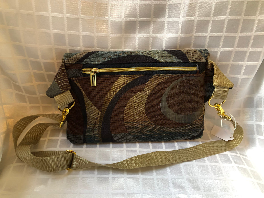 Multi-Colored Tweed Crossbody