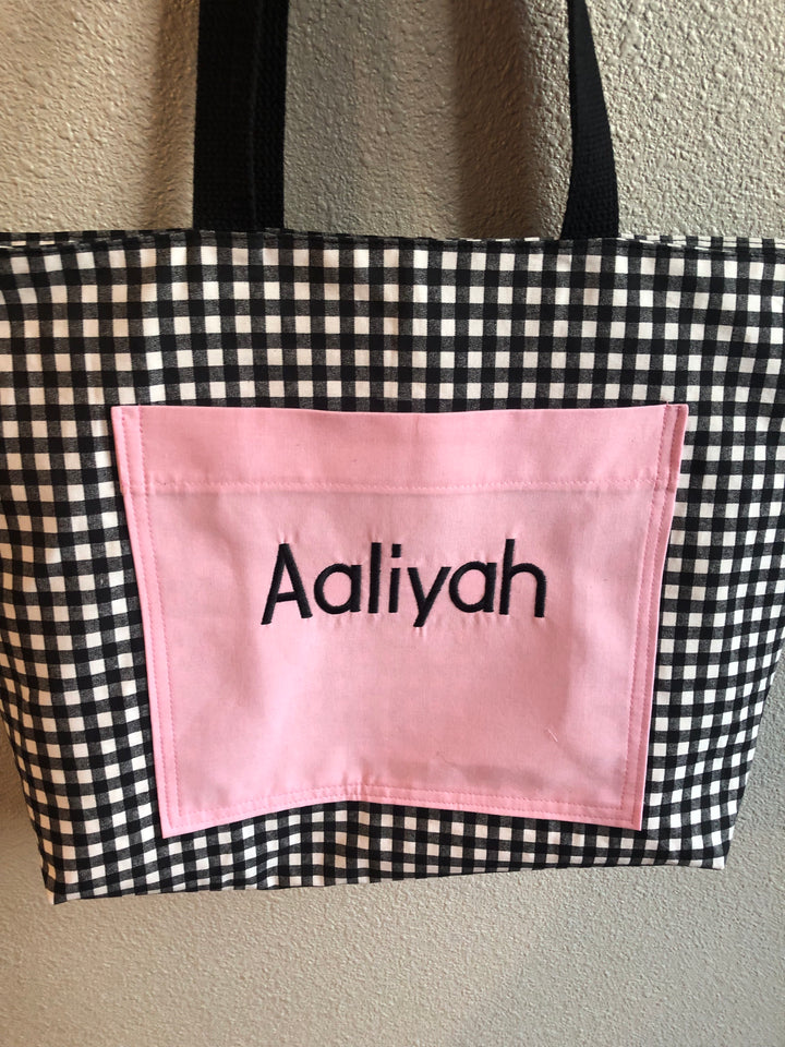 Black & White Classic Tote - Customizable