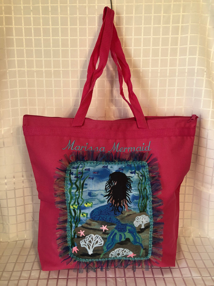 Fun, sturdy go anywhere totes with prints from the artist Bobbi Fleming Eva.